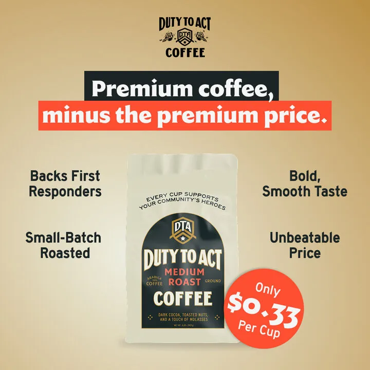 Duty to Act Coffee ad, Benefit grid around the pack