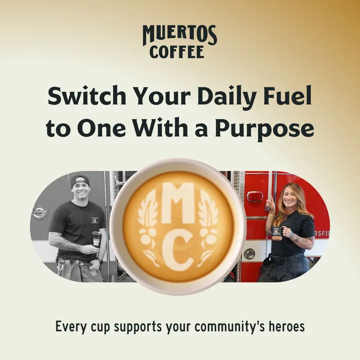 Muertos Coffee ad, Variant A · square