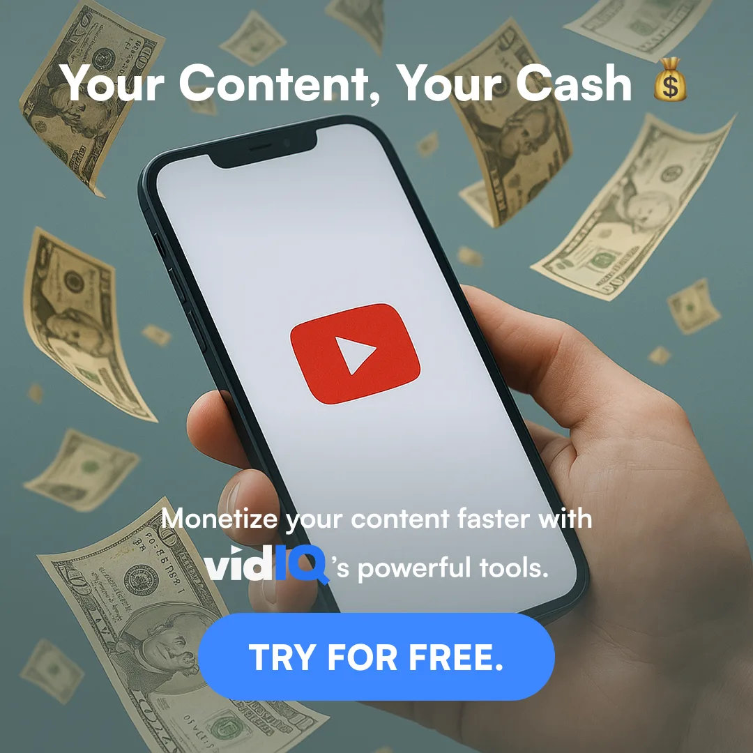 vidIQ ad, A different hook for each format · square