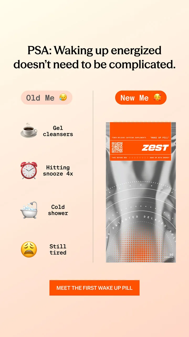 Zest ad, Old me vs new me · story